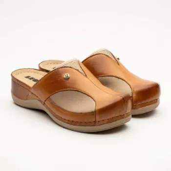 Saboti medicali, de dama, din piele, maro, Leon 912-1