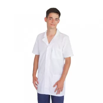 Bluza alba cu rever, pentru barbati - D17-1