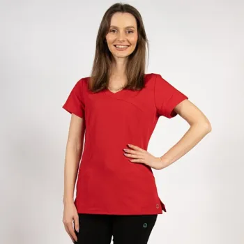 Bluza medicala Lotus Flex, stretch, rosu, TRS-NP13-1