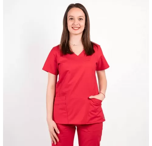 8-Bluza-medicala-Lotus-Flex--stretch--rosu--CVC-NP4