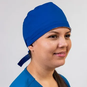 Boneta medicala stretch Lotus Flex, albastru royal, CVC-HN3-1