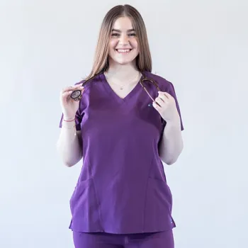 Bluza medicala Lotus Flex, stretch, wine, TRS-NP24-1