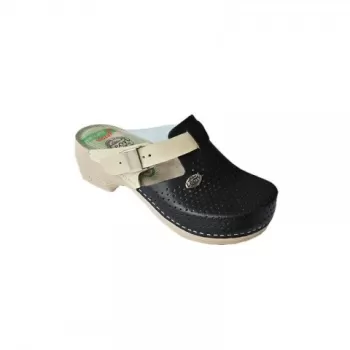 Saboti medicali Leon PU158, negru-1