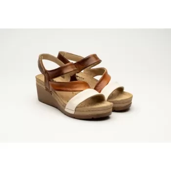 Sandale dama, de vara, din piele, Leon 1020, maro-1