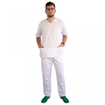 Costum medical Lotus 3, CVC, alb-1