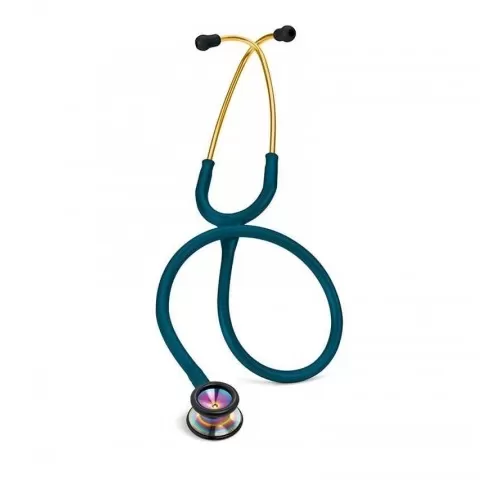 9-Stetoscop-3M™-Littmann®-Classic-II-Pediatric--Turcoaz-inchis--capsula-curcubeu--Caribbean-Blue-Rainbow-
