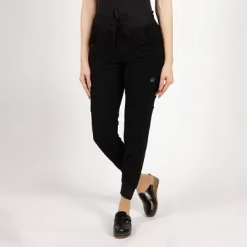 Pantaloni medicali Lotus Flex, stretch, cu snur, negru, TRS-SP4-V3-1