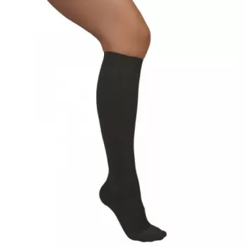 Ciorapi medicali pana la genunchi, cu varf inchis, 18-22 mmHg, negru - ARS10A-1