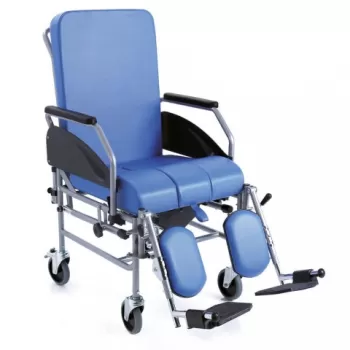 Scaun toaleta din otel vopsit, cu sezut si spatar captusit Comfort - RC325-1