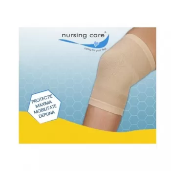 Orteza genunchi, elastica, bej - I7947996-1