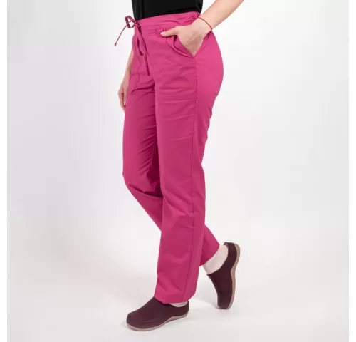 5-Pantaloni-medicali-Lotus-Flex--stretch--cu-elastic-si-snur--fucsia--CVC-SP2