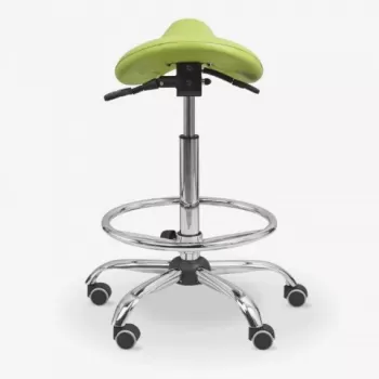 Scaun rotativ, cu suport picioare, pentru doctori - ERGO-STS-PODN-1