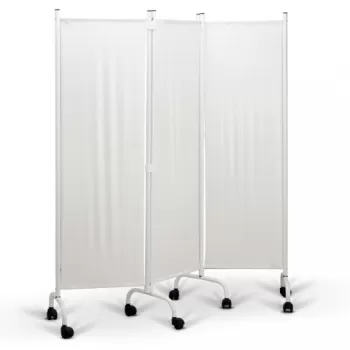 Paravan cu trei segmente pe cadru din otel vopsit - M600828/3R-1