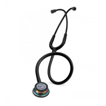 Stetoscop 3M™ Littmann® Classic III, Negru, capsula curcubeu (Black/Rainbow)-1
