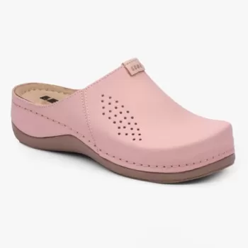 Saboti medicali Leon 930 Bakkar, de dama, din piele, roz mat-1