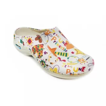 Saboti medicali din piele naturala, lavabili, Nursingcare Wash'Go Berlin, Junior 2-1