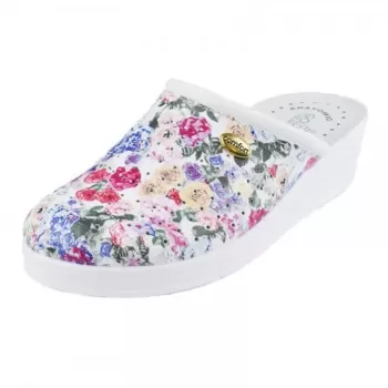 Saboti medicali din piele, cu imprimeu Fantasia 7 - Goldenfit 707/L-1