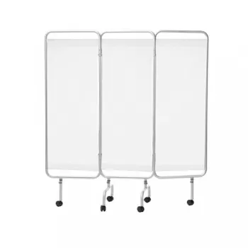 Paravan cu trei segmente pe cadru din aluminiu - MO411A-1
