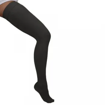 Ciorapi medicali pana la coapsa, cu varf inchis, 15-18 mmHg, negru - ARS14A-1