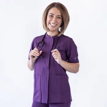 Bluza medicala Lotus Flex, stretch, wine, TRS-JK8-1