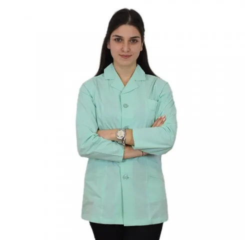 Halat cu rever, pentru femei, BBC, stretch, verde menta - B17-1