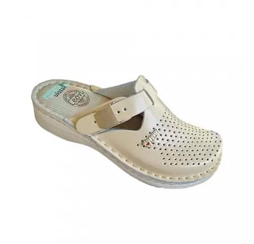 Saboti medicali, de dama, din piele, bej, Leon V260-1