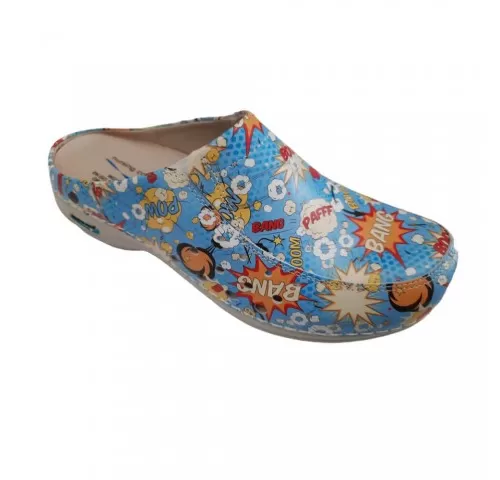 Saboti medicali din piele naturala, lavabili, Nursingcare Wash'Go Berlin, Bang-1