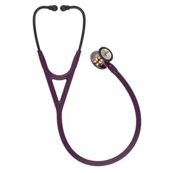 Stetoscop 3M™ Littmann® Cardiology IV, Violet/negru, capsula curcubeu (Plum/Violet/Black/High-Polish Rainbow)-1