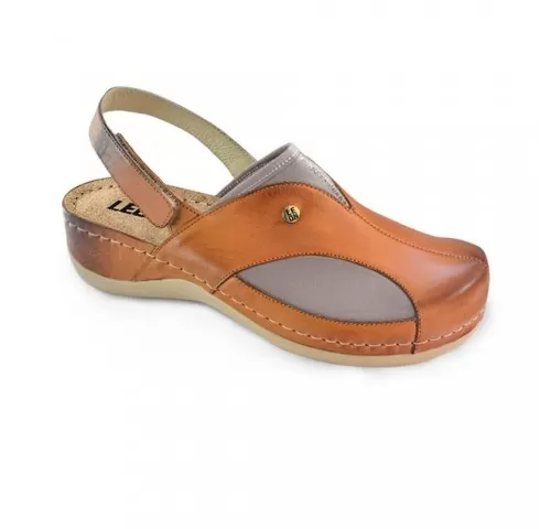 Saboti medicali, de dama, din piele, maro, Leon 913-1