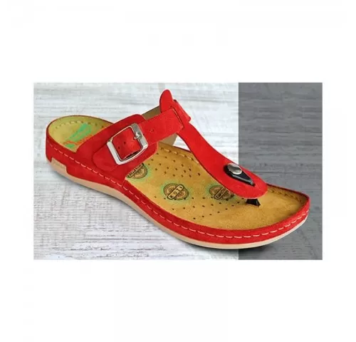 17-Saboti-dama--din-piele-intoarsa--de-vara--Leon-981--rosu