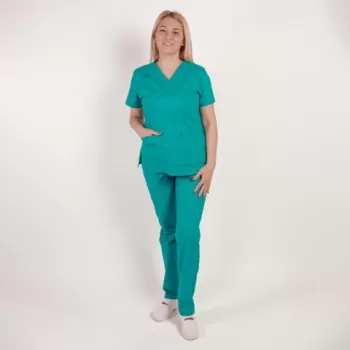 Costum medical Lotus Flex, stretch, aqua, CVC-NP1 CVC-SP2-1