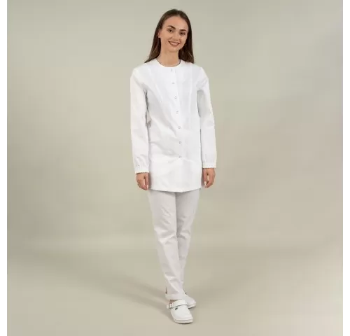 20-Halat-medical-alb-3-4-cu-guler-rotund---Laborator