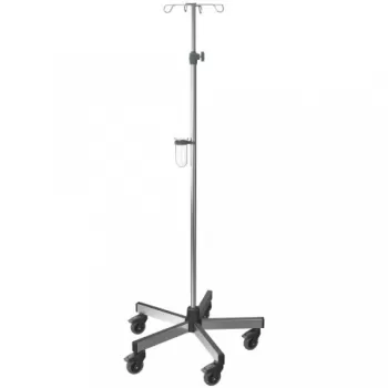 Suport pentru perfuzie si 4 carlige din inox - I-I12222-1