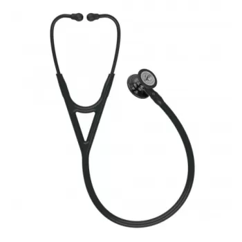 Stetoscop 3M™ Littmann® Cardiology IV, Negru complet, capsula fumurie (Black/High-Polish Smoke)-1