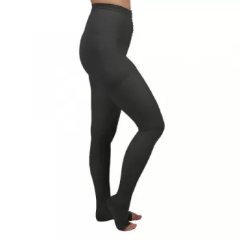 Ciorapi medicali cu chilot, cu varf deschis, 18-22 mmHg, negru - ARS12-1