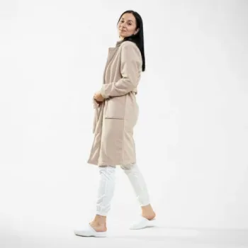 Halat polar, model lung, bej-1