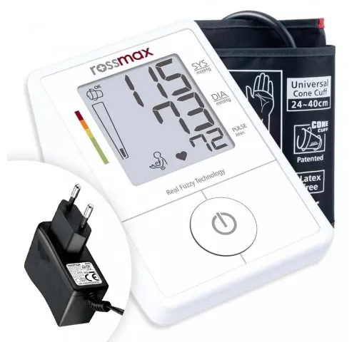 8-Tensiometru-digital-automat-Rossmax--pentru-brat---X1--adaptor-cadou