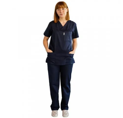 Costum medical Lotus 3, CVC, bleumarin-1