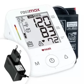 Tensiometru digital automat Rossmax, pentru brat - X5 AFIB, adaptor cadou-1