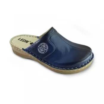Saboti medicali, de dama, din piele, bleumarin, Leon 360-1