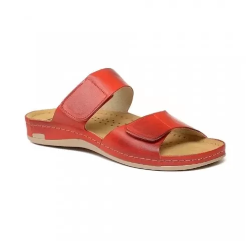 4-Saboti-dama--din-piele--de-vara--Leon-952--rosu