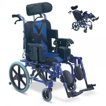 Carucior cu rotile multipozabil, transport pacienti adulti - FS958LBCGPY-1