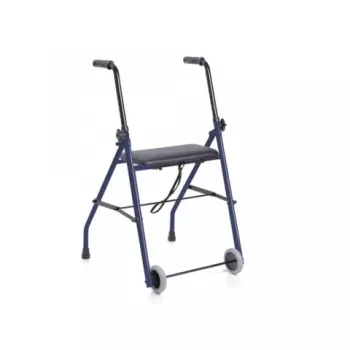 Rolator din otel vopsit, cu 2 roti si sezut - RP682-1