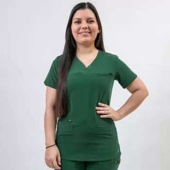 Bluza medicala Lotus Flex, stretch, verde hunter, TS-NP10-1
