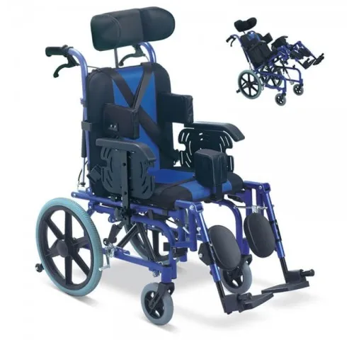 Carucior cu rotile multipozabil, transport pacienti adulti - FS958LBCGPY-1