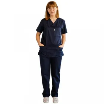 Costum medical Lotus 3, CVC, bleumarin-1