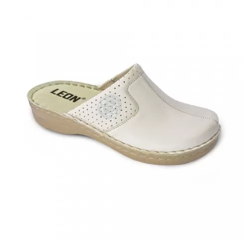 Saboti medicali, de dama, din piele, bej, Leon 360-1