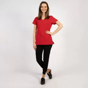 Costum medical Lotus Flex, stretch, rosu/negru, TRS-NP13 TRS-SP4-V3-1