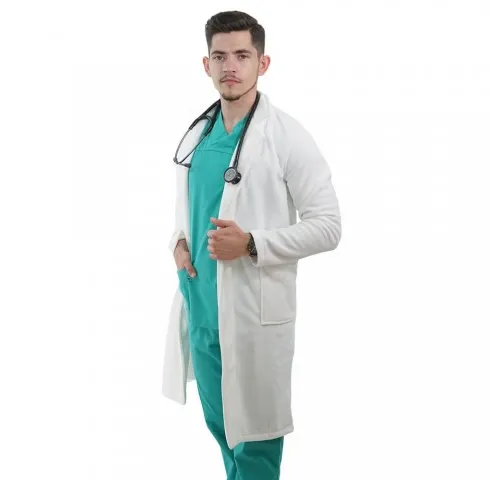 Halat polar, model lung, alb-1