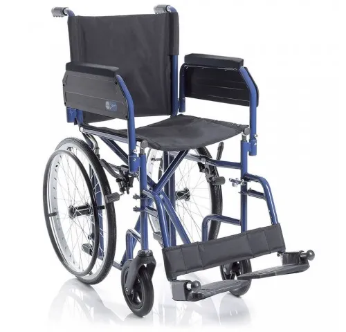Carucior cu rotile pliabil transport pacienti, actionare manuala - CP620 Skinny-1